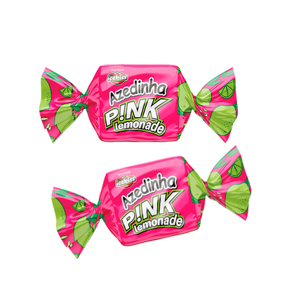Bala Mastigável Azedinha Pink Lemonade 500g